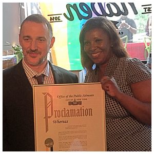 Siciliano receives Commendation on behalf of Ali Forney Center