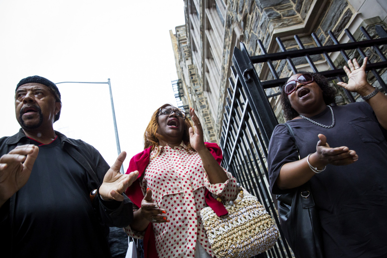 Mourners In Harlem Hold Prayer Service And Vigil For Victims Of Charleston Church Shooting
