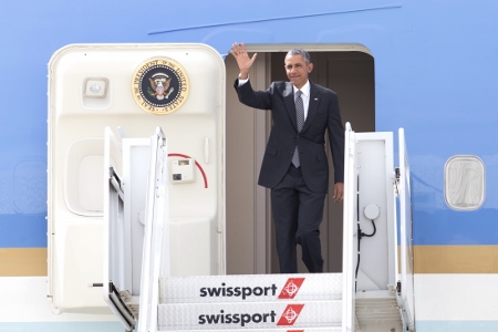 President Obama Arrives in NYC