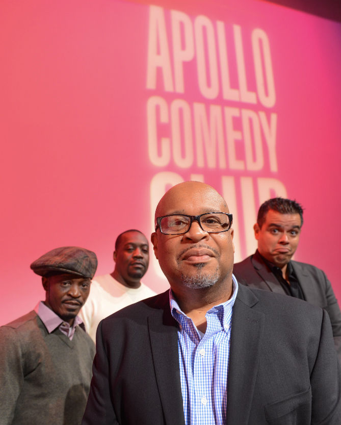 Bob Sumner and comedians at Apollo Comedy Club_Courtesy of Apollo Theater