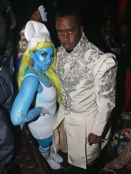 the puff daddy ball with smurf