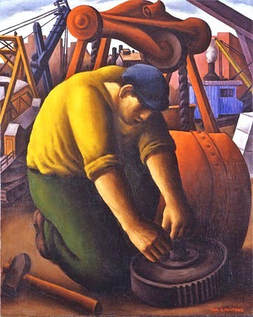 4 Paul Raphael Meltsner (American artist, 1905–1966) Man Machine c 1938
