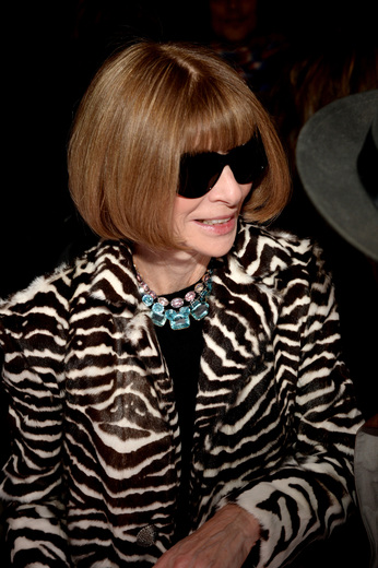 Editor-in-Chief of American Vogue Anna Wintour attends the FENTY PUMA by Rihanna AW16 Collection during Fall 2016 New York Fashion Week