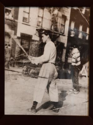 Stickball memorabilia on display at the Stickball Hall of Fame on East 123rd St.