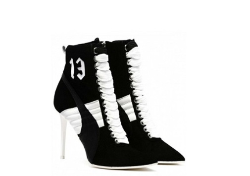 black and white sneaker heels