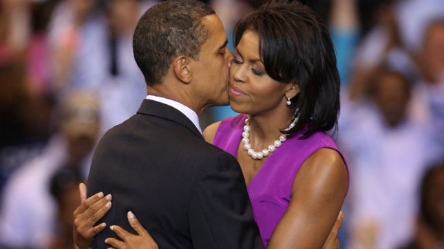 Love between michelle-barack-obama