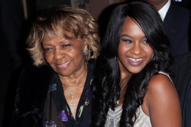 Cissy Houston and her grand daughter Bobbi Kristina Brown (R) attend the opening night of "The Houstons: On Our Own" in New York in an October 22, 2012 file photo. REUTERS/Andrew Kelly/Files