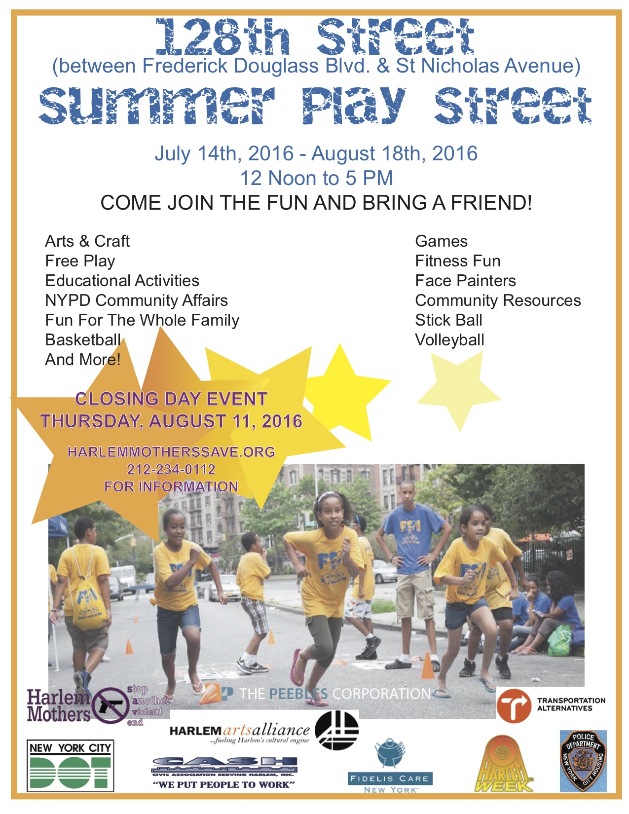 Summer Play Street flyer