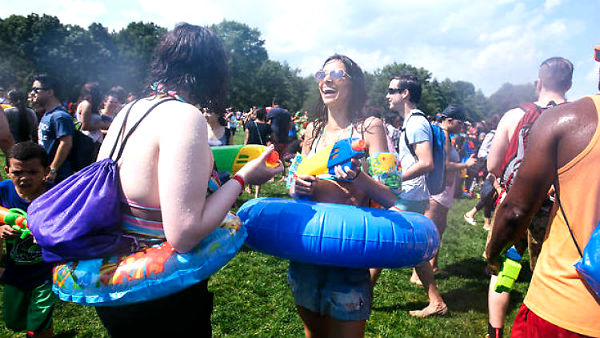 waterfight 2016 in central park